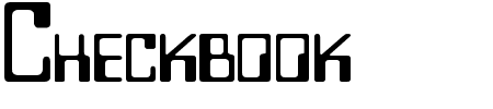 Font Checkbook: Mehr Infos & Zeichen Übersicht TTF: Checkbook Font