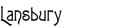 Schriftart Lansbury: Mehr Infos & Vorschau Generator TTF: Lansbury Schriftart