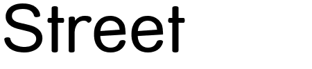 Schriftart Street: Mehr Infos & Vorschau Generator TTF: Street Schriftart