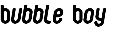 Font Bubble Boy: Mehr Infos & Zeichen Übersicht TTF: Bubble Boy Font