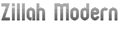 TTF: Zillah LCD Schriftart