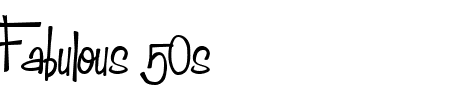 TTF: Fabulous 50s Schriftart
