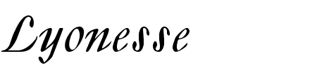 TTF: Lyonesse Font