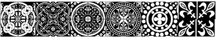 Schriftart Medieval Tiles: Mehr Infos & Vorschau Generator TTF: Medieval Tiles Schriftart
