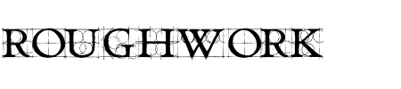 Schrift Roughwork: Mehr Infos & Zeichen Übersicht TTF: Roughwork Schrift