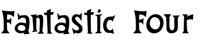 Schriftart Fantastic Four: Mehr Infos & Vorschau Generator TTF: Fantastic Four Schriftart
