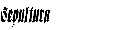 Schriftart Sepultura: Mehr Infos & Vorschau Generator TTF: Sepultura Schriftart