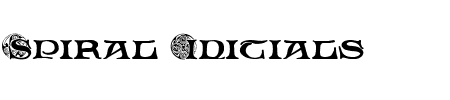 Schriftart Spiral Initials: Mehr Infos & Vorschau Generator TTF: Spiral Initials Schriftart