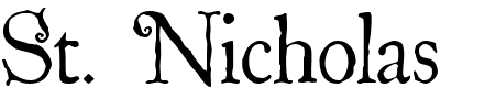 Schriftart St. Nicholas: Mehr Infos & Vorschau Generator TTF: St. Nicholas Schriftart