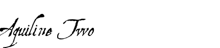 TTF: Aquiline Two Schriftart