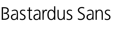 TTF: Bastardus Sans Schriftart