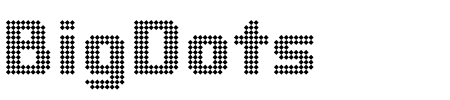 Schriftart BigSquareDots: Mehr Infos & Vorschau Generator TTF: BigSquareDots Schriftart