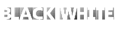 TTF: Black White Grids A Schriftart