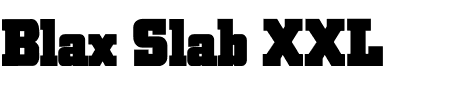 Font Blax Slab XXL: Mehr Infos & Zeichen Übersicht TTF: Blax Slab XXL Font