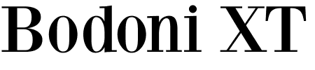 Font Bodoni XT: Mehr Infos & Zeichen Übersicht TTF: Bodoni XT Font