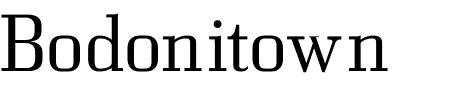 Font Bodonitown: Mehr Infos & Zeichen Übersicht TTF: Bodonitown Font