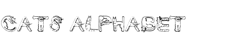 TTF: Cats Alphabet Schriftart