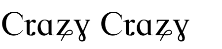 Font Crazy Crazy: Mehr Infos & Zeichen Übersicht TTF: Crazy Crazy Font