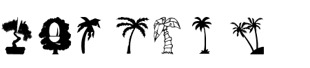 Schrift WM Trees 1: Mehr Infos & Zeichen Übersicht TTF: WM Trees 1 Schrift