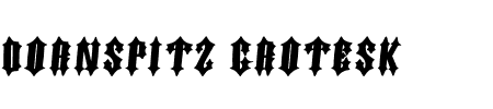 Schriftart Dornspitz Grotesk: Mehr Infos & Vorschau Generator TTF: Dornspitz Grotesk Schriftart