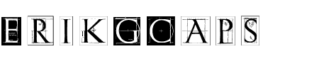 TTF: ErikGCaps Schriftart