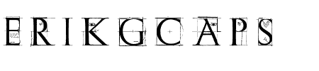 TTF: ErikGCaps Sketches Schriftart