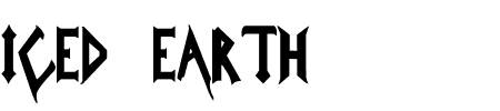 Schriftart Iced Earth: Mehr Infos & Vorschau Generator TTF: Iced Earth Schriftart