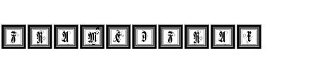 Schriftart FramedFraxCaps: Mehr Infos & Vorschau Generator TTF: FramedFraxCaps Schriftart
