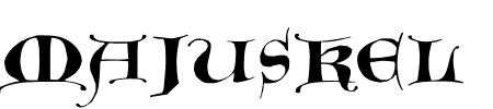 TTF: Gotische Majuskel Schriftart