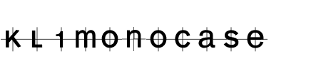 TTF: KL1MonoCase Schrift