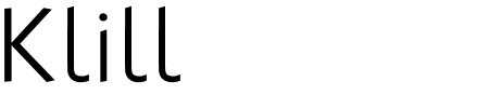 Schriftart Klill: Mehr Infos & Vorschau Generator TTF: Klill Schriftart