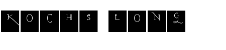 Schriftart Kochs Long Caps Squares: Mehr Infos & Vorschau Generator TTF: Kochs Long Caps Squares Schriftart