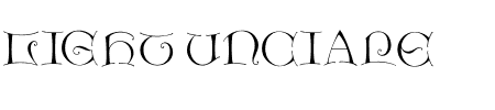 Schriftart Light Unciale: Mehr Infos & Vorschau Generator TTF: Light Unciale Schriftart