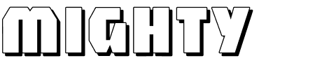 Font Mighty Shadow: Mehr Infos & Zeichen Übersicht TTF: Mighty Shadow Font