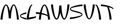 TTF: McLawsuit Schriftart