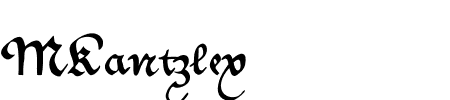 TTF: MKantzley Schriftart