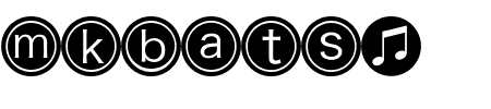Schriftart MKBats: Mehr Infos & Vorschau Generator TTF: MKBats Schriftart
