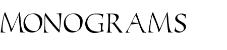 TTF: Monograms Toolbox Schriftart