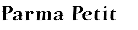 TTF: Parma Petit HeavySwinging Schriftart