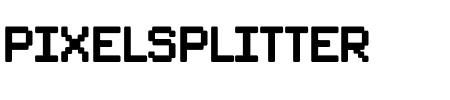 TTF: PixelSplitter Schriftart