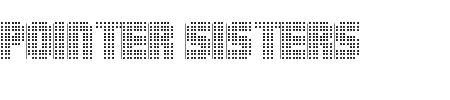 Schriftart Pointer Sisters: Mehr Infos & Vorschau Generator TTF: Pointer Sisters Schriftart