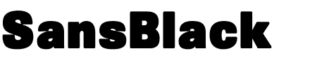 Schriftart SansBlack: Mehr Infos & Vorschau Generator TTF: SansBlack Schriftart