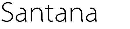 TTF: Santana Schriftart