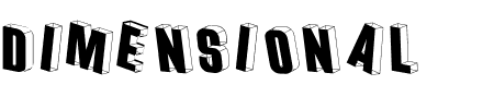 Schriftart Threedimensional: Mehr Infos & Vorschau Generator TTF: Threedimensional Schriftart