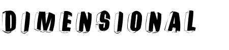 Schriftart Threedimensional Rightwards Round: Mehr Infos & Vorschau Generator TTF: Threedimensional Rightwards Round Schriftart