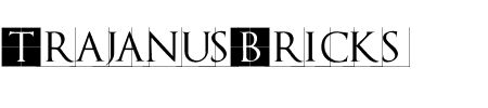 Schriftart TrajanusBricks Invers: Mehr Infos & Vorschau Generator TTF: TrajanusBricks Invers Schriftart
