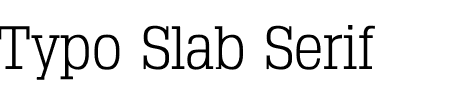 TTF: Typo Slab Serif Schriftart