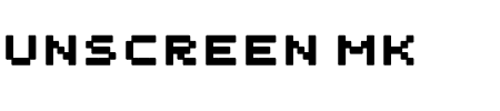 Font Unscreen MK: Mehr Infos & Zeichen Übersicht TTF: Unscreen MK Font