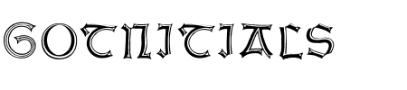 TTF: Weiss Gotnitials Schriftart