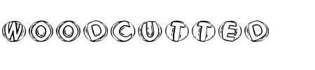 TTF: Woodcutted Caps FS Schriftart